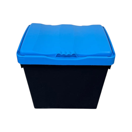30 Litre Recycling Bin with Blue Swing Lid & Paper and Card Sticker Included - Premium Bins from Chabrias Ltd - Just £29.99! Shop now at Chabrias Ltd