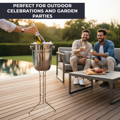 Premium Stainless Steel Wine & Champagne Ice Bucket