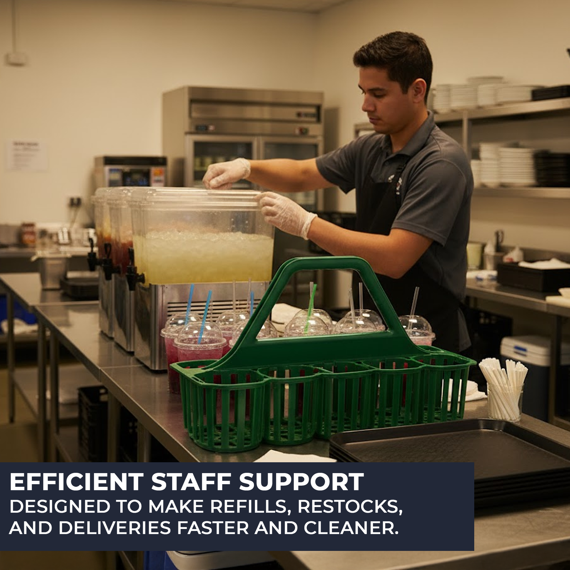 10 Hole Pint & Glass Carrier – Green Bar & Beer Garden Glass Collecting Basket – Heavy-Duty Plastic, 475 × 215 × 310 mm - Premium  from Chabrias Ltd - Just £18.99! Shop now at Chabrias Ltd