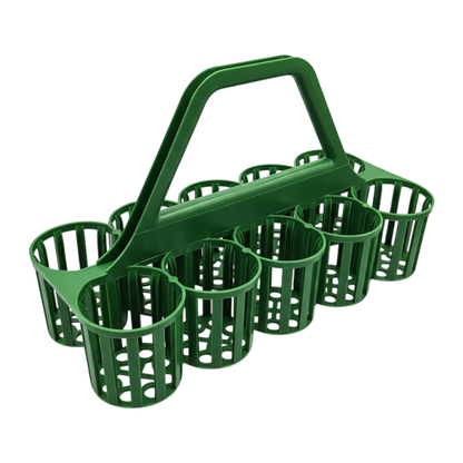 10 Hole Pint & Glass Carrier – Green Bar & Beer Garden Glass Collecting Basket – Heavy-Duty Plastic, 475 × 215 × 310 mm - Premium  from Chabrias Ltd - Just £18.99! Shop now at Chabrias Ltd