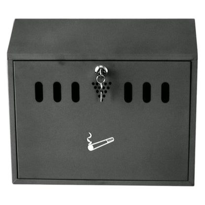 Wall Mounted Ashtray Weatherproof, Metal Grey - Premium Home from Chabrias Ltd - Just £33.99! Shop now at Chabrias Ltd