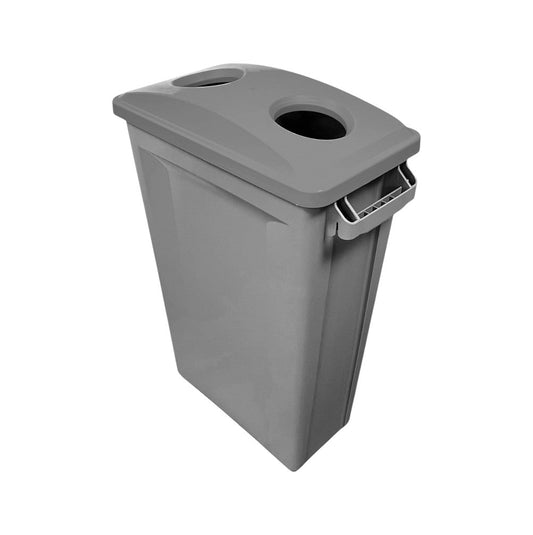 87 Litre Slim Bin Grey Base & 2 Hole Grey Lid - Premium Recycling Bin from Chabrias Ltd - Just £89.99! Shop now at Chabrias Ltd