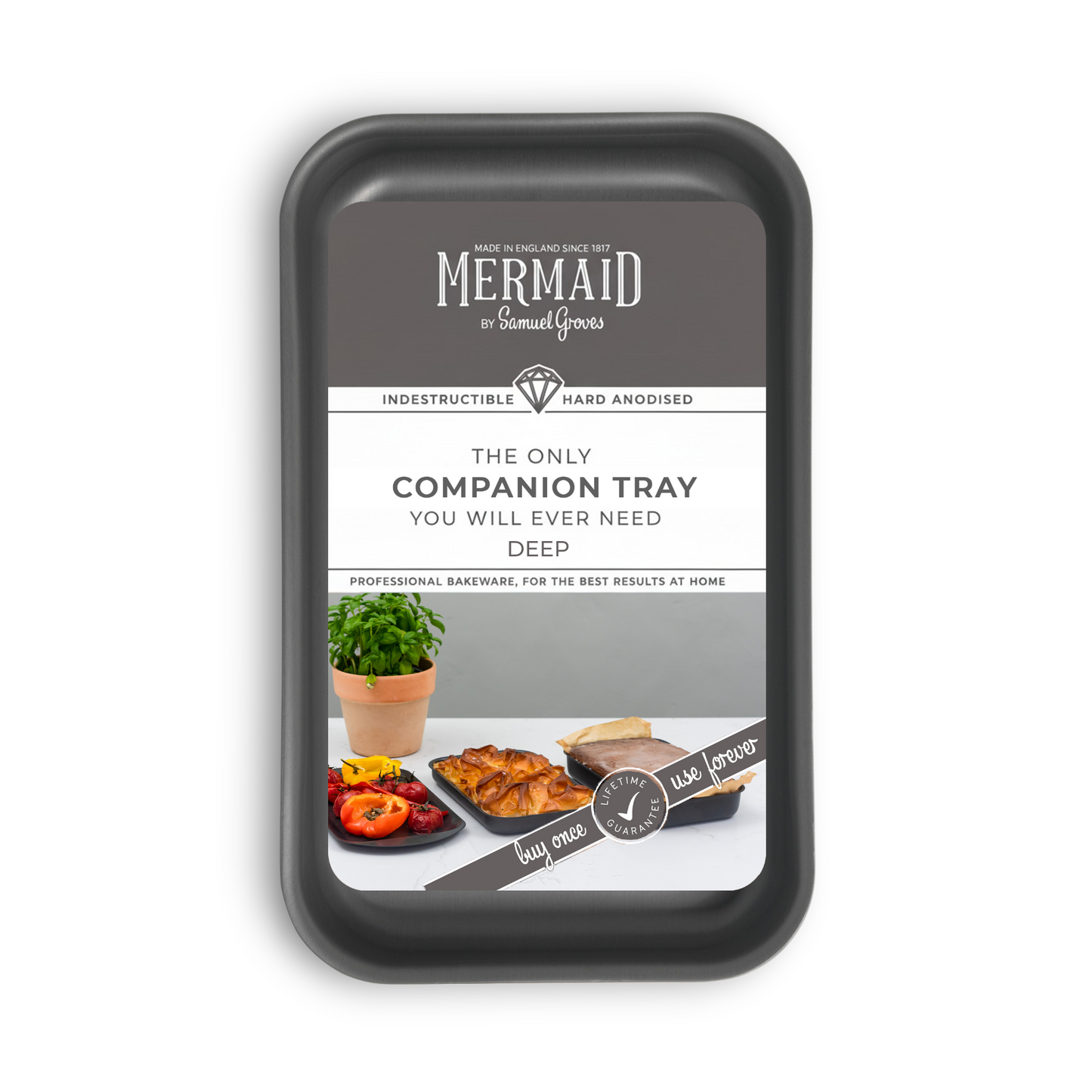 Hard Anodised Companion Baking Dish, 10" - Premium Home from Mermaid - Just £32.99! Shop now at Chabrias Ltd