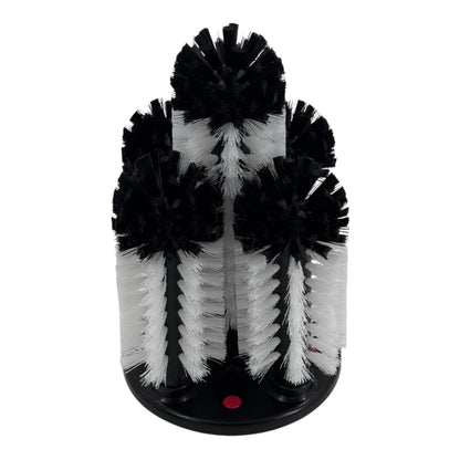 5 Brush Glass Washer with Suction Cup Base (Extended Centre Brush) - Premium Home from Chabrias Ltd - Just £21.99! Shop now at Chabrias Ltd