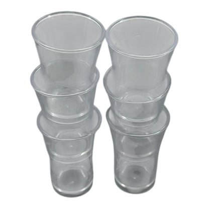6-Hole Black Shot Glass Holder, With 6 Clear Shot Glasses - Premium Kitchen from Chabrias Ltd - Just £9.99! Shop now at Chabrias Ltd