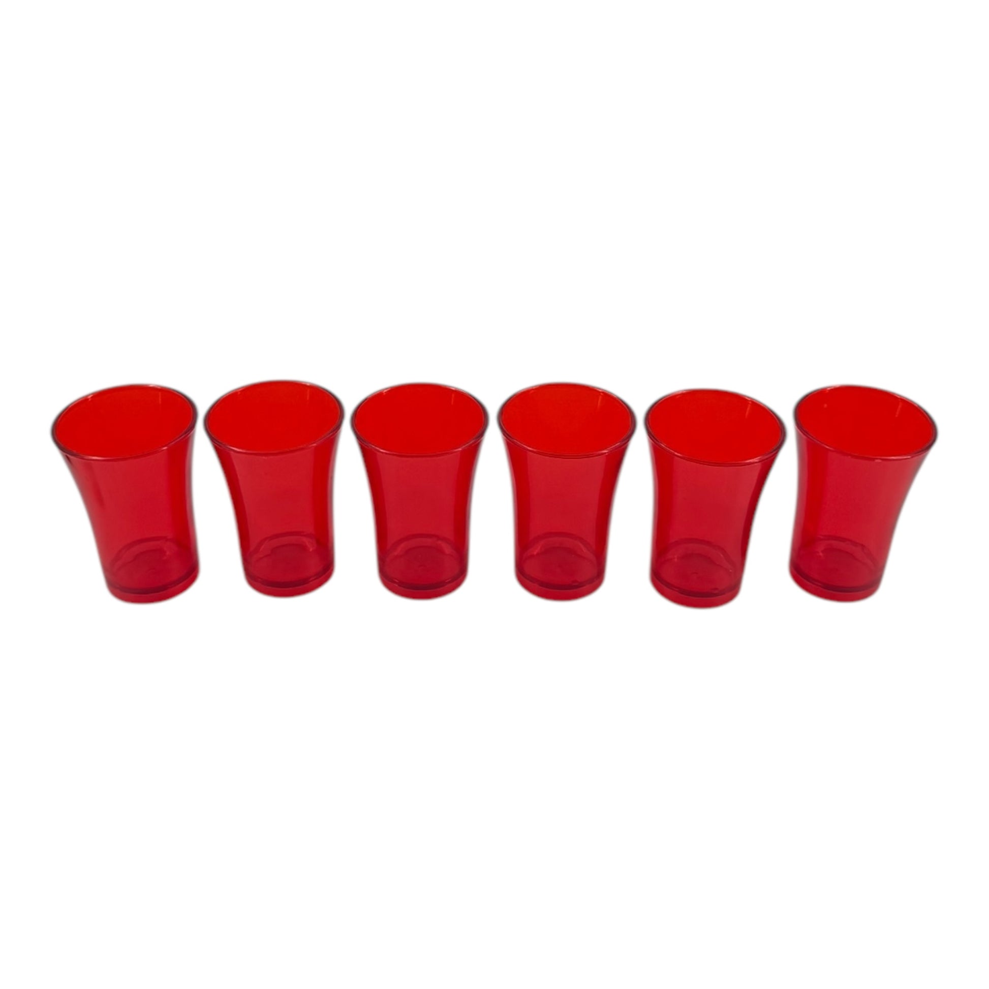 6-Hole Black Shot Glass Holder, With 6 Red Shot Glasses - Premium Kitchen from Chabrias Ltd - Just £9.99! Shop now at Chabrias Ltd