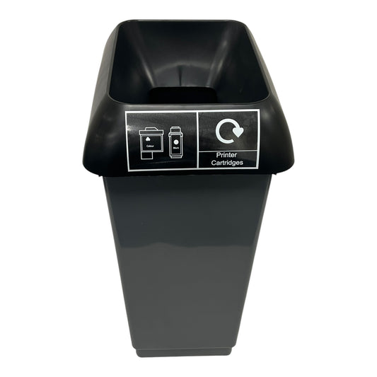 50 Litre Recycling Bin With Black Lid & Printer Cartridge Sticker Included - Premium Bins from Chabrias Ltd - Just £26.99! Shop now at Chabrias Ltd