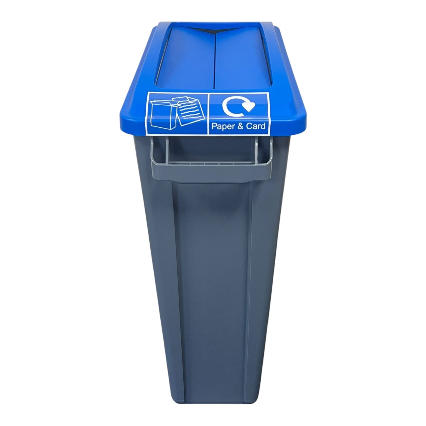 60 Litre Slim Bin With Grey Base & Swing Lids (Pack of 4) - Premium Recycling Bin from Chabrias Ltd - Just £289.99! Shop now at Chabrias Ltd