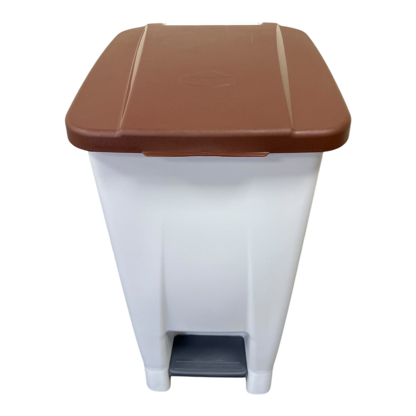 Plastic White Bodied Sack Holder With Brown Lid, Food Waste Sticker Included, 60L - Premium Recycling Bin from Chabrias Ltd - Just £64.99! Shop now at Chabrias Ltd