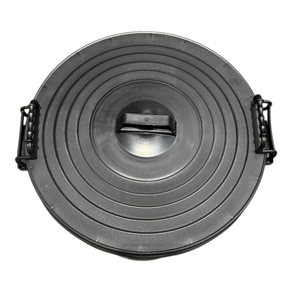 Heavy Duty Plastic Bin, With Locking Clip Lid, Black, 110L - Premium Bins from Chabrias Ltd - Just £34.99! Shop now at Chabrias Ltd