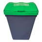 50 Litre Recycling Bin with Green Swing Lid & Food Waste Sticker Included - Premium Bins from Chabrias Ltd - Just £34.99! Shop now at Chabrias Ltd