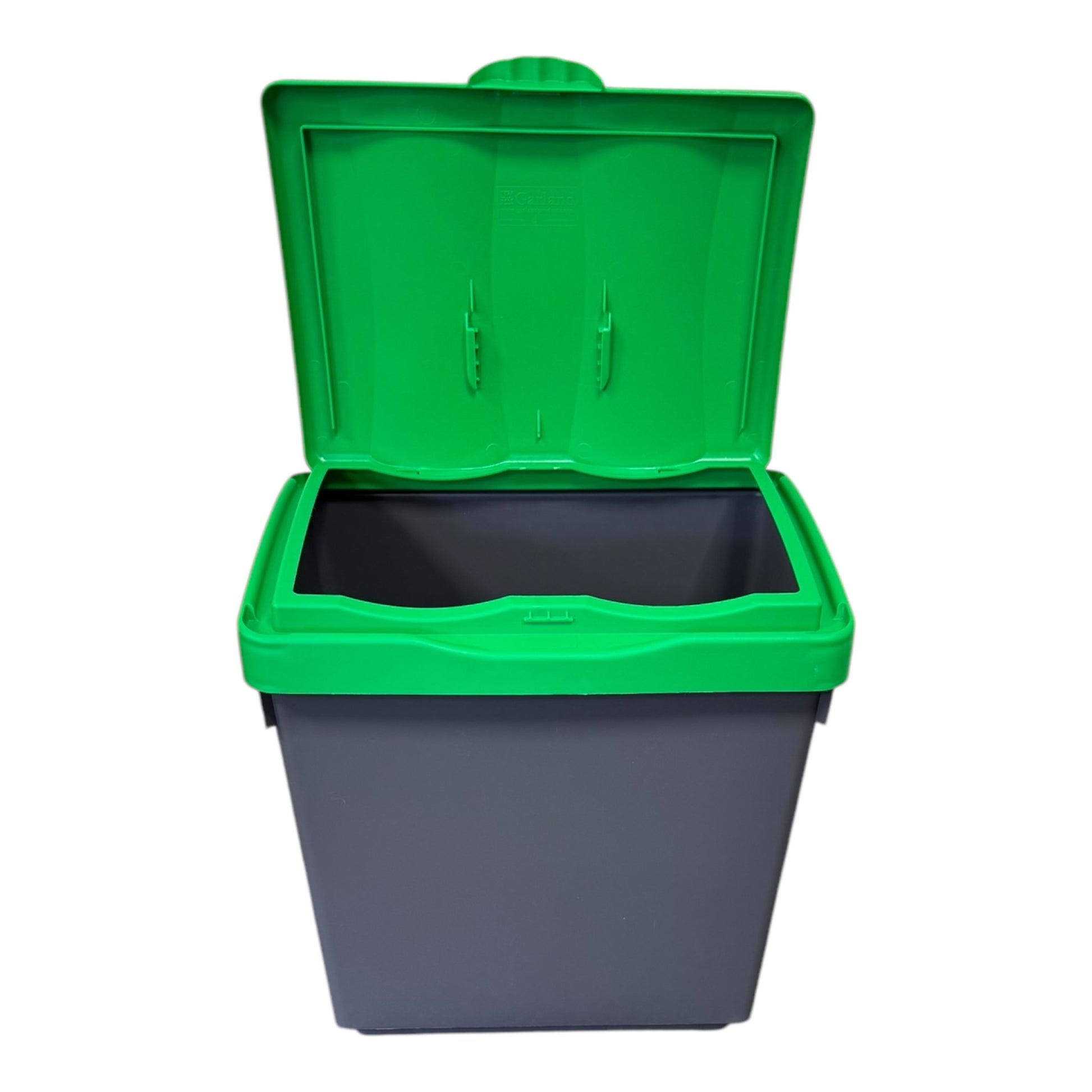 30 Litre Recycling Bin with Green Swing Lid & Food Waste Sticker Included - Premium Bins from Chabrias Ltd - Just £29.99! Shop now at Chabrias Ltd