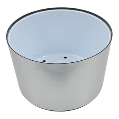 10 Litre Plastic Ice Bucket With Lid & Removable Draining Liner Brushed Aluminium - Premium Home from Chabrias Ltd - Just £18.99! Shop now at Chabrias Ltd