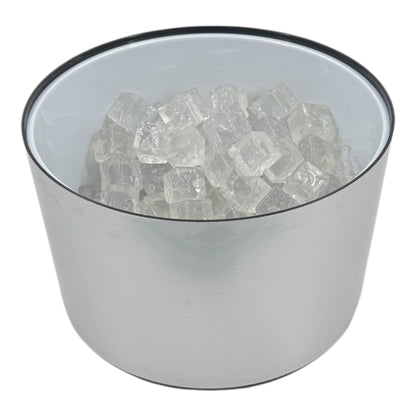 10 Litre Plastic Ice Bucket With Lid & Removable Draining Liner Brushed Aluminium - Premium Home from Chabrias Ltd - Just £18.99! Shop now at Chabrias Ltd
