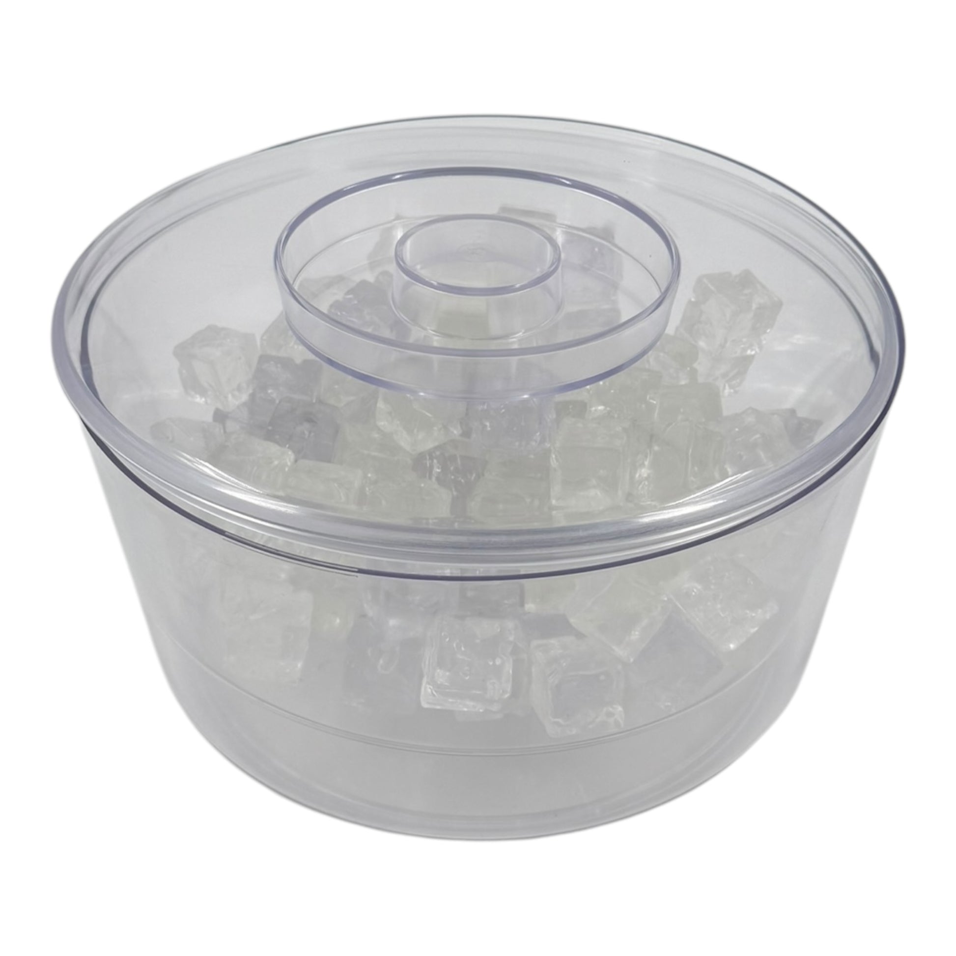 10 Litre Plastic Ice Bucket With Lid & Removable Draining Liner Clear - Premium Home from Chabrias Ltd - Just £18.99! Shop now at Chabrias Ltd