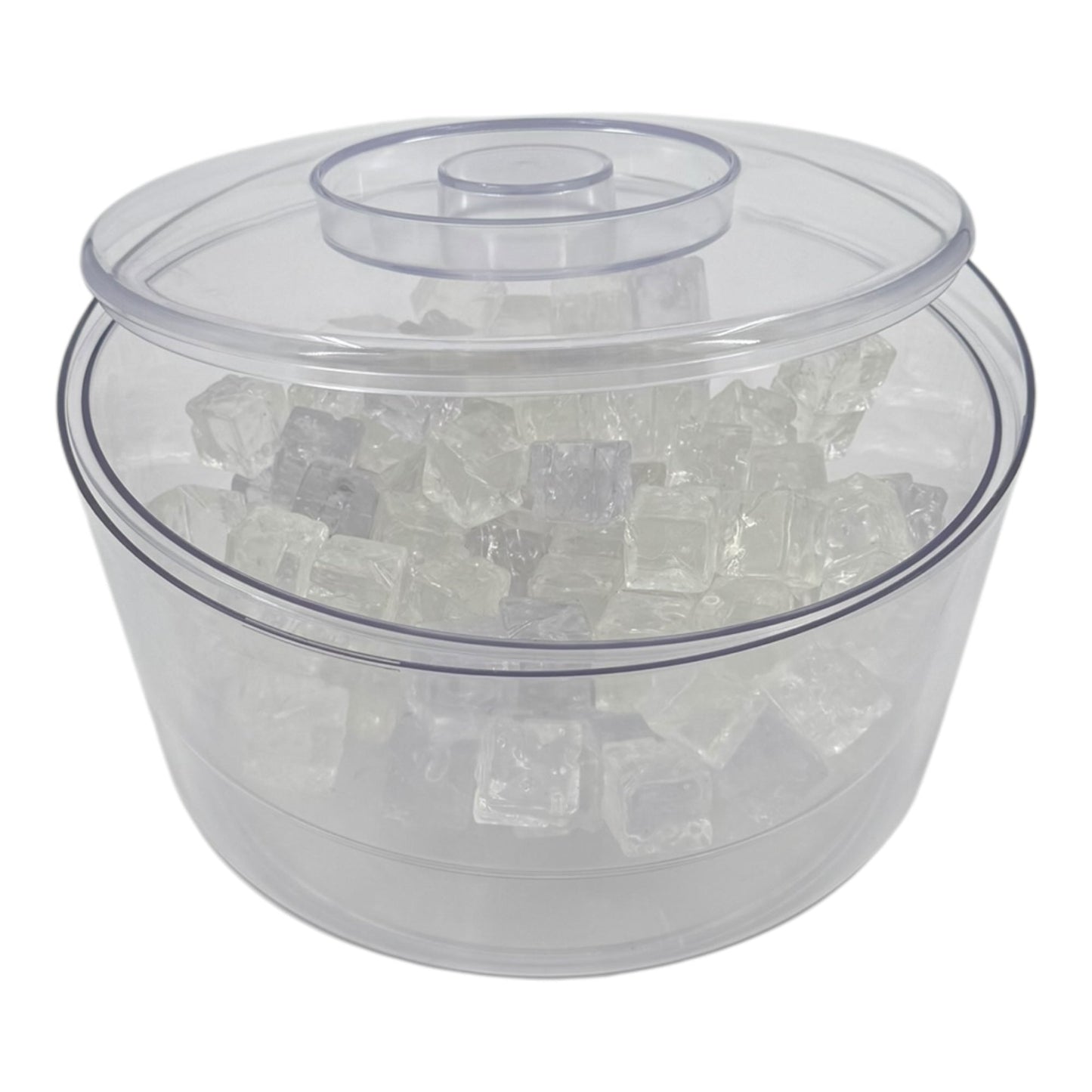 10 Litre Plastic Ice Bucket With Lid & Removable Draining Liner Clear - Premium Home from Chabrias Ltd - Just £18.99! Shop now at Chabrias Ltd