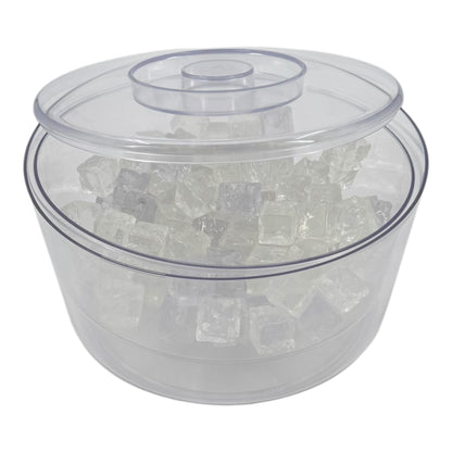 10 Litre Plastic Ice Bucket With Lid & Removable Draining Liner Clear - Premium Home from Chabrias Ltd - Just £18.99! Shop now at Chabrias Ltd
