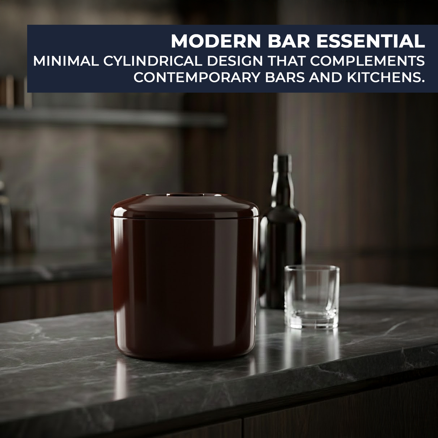 Lightweight 4 litre ice bucket for pubs restaurants home bars and BBQs