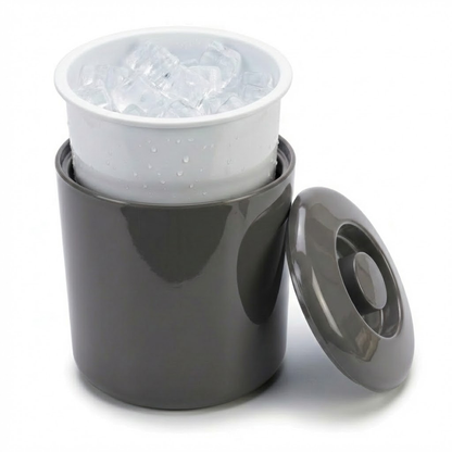 Compact 4L round ice bucket for BBQs cocktails and outdoor entertaining