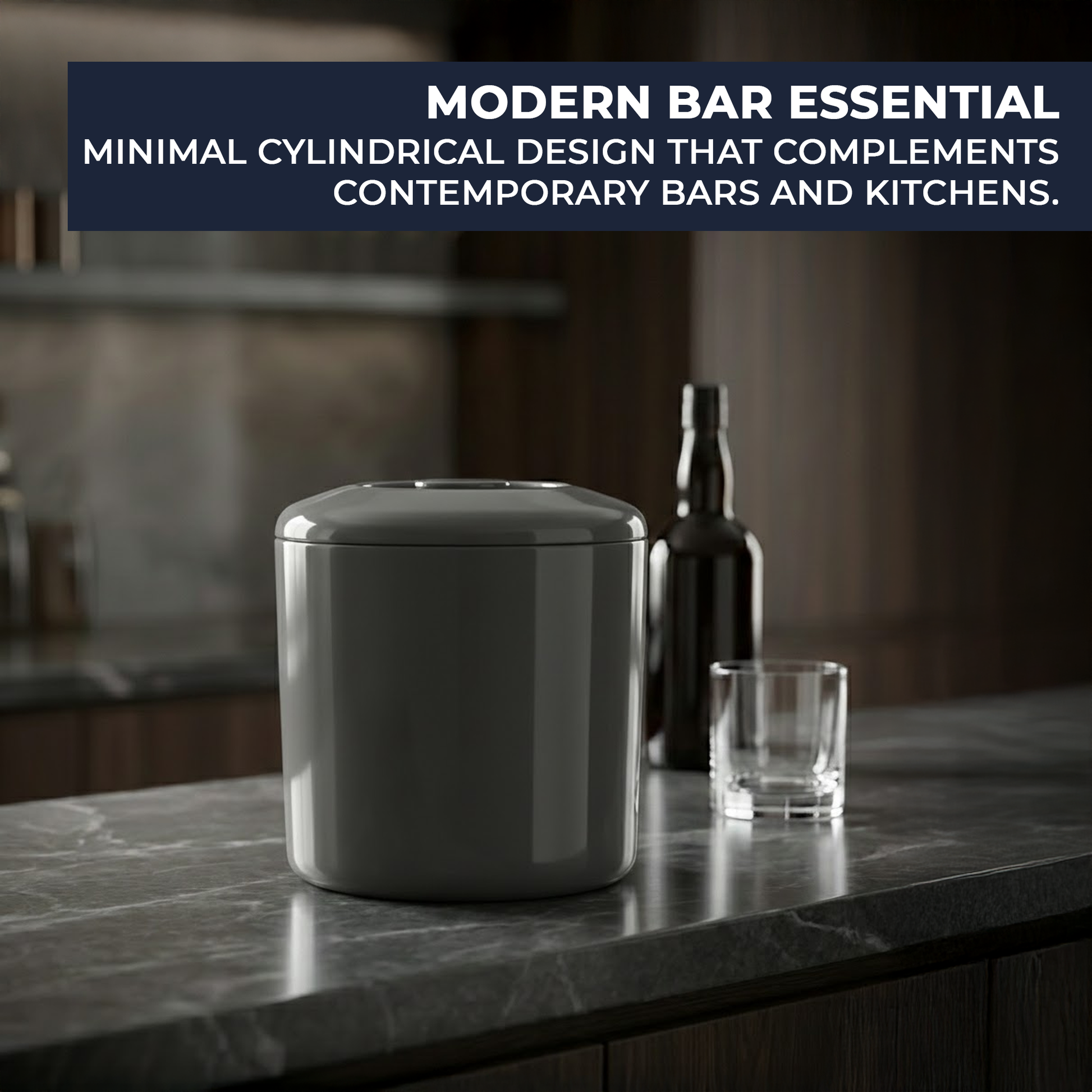 Lightweight 4 litre ice bucket for pubs restaurants home bars and BBQs