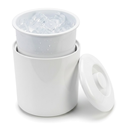 Compact 4L round ice bucket for BBQs cocktails and outdoor entertaining