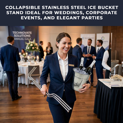 Premium Stainless Steel Wine & Champagne Ice Bucket