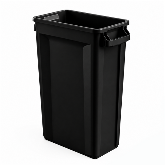 87 Litre Black Slim Bin Commercial Waste & Recycling Bin