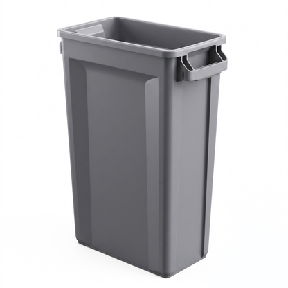 87 Litre Grey Slim Bin Commercial Waste & Recycling Bin
