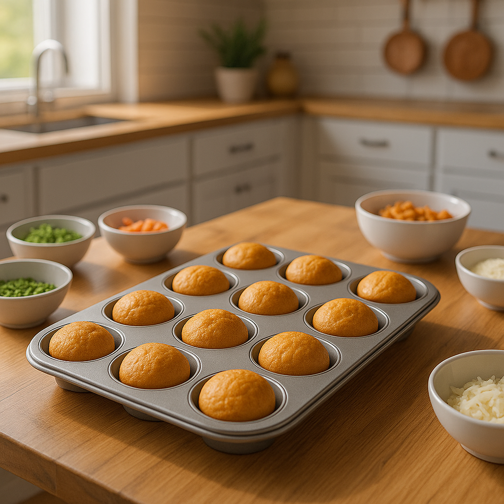 Non-Stick Muffin Oven Tray, Deep 12-Cup (2 piece) - Premium Home from Chabrias Ltd - Just £12.99! Shop now at Chabrias Ltd