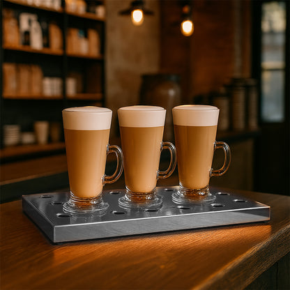 Polished Bar Drip Tray Rectangular Spill Tray for Home Bars, Pubs & Drink Stations - Premium Home from Chabrias Ltd - Just £29.99! Shop now at Chabrias Ltd