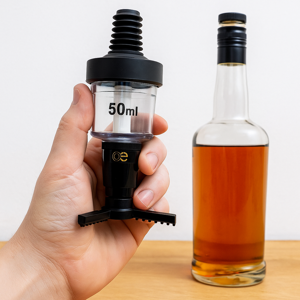 50ml Bar Optic Measure, Traditional Spirit Dispenser