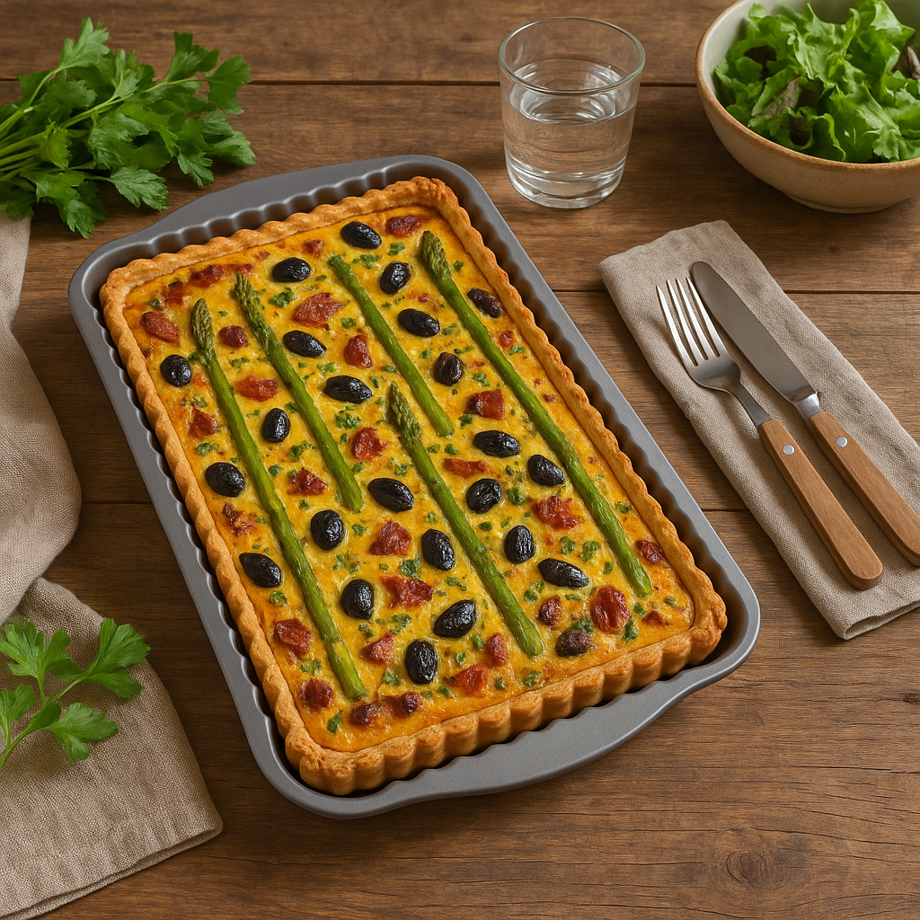 Non-Stick Fluted Rectangle Quiche Tin, 31cm (2 Piece) - Premium Kitchen from Chabrias Ltd - Just £8.99! Shop now at Chabrias Ltd