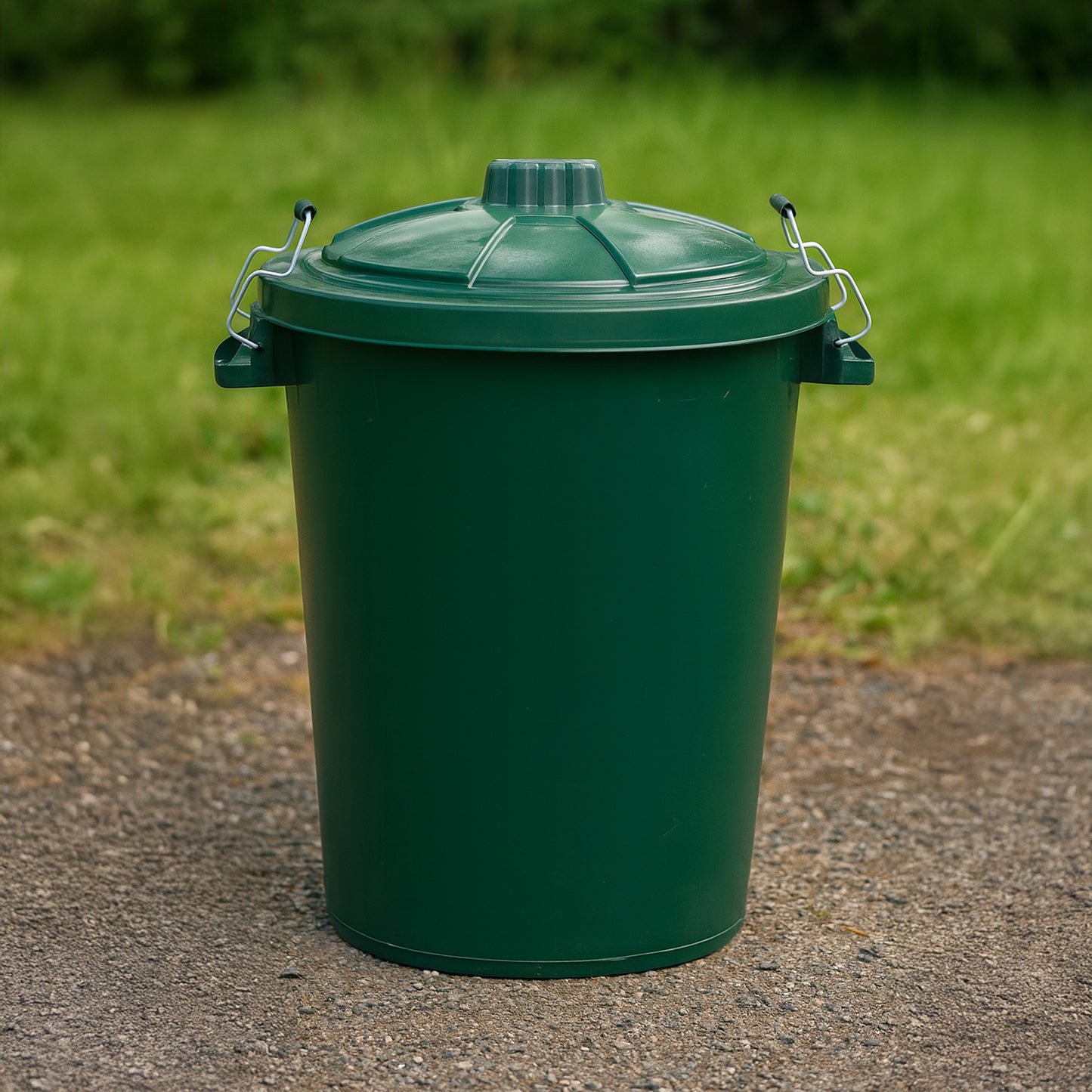 Heavy Duty Plastic Bin, With Locking Clip Lid, Green, 85L - Premium Bins from Chabrias Ltd - Just £29.99! Shop now at Chabrias Ltd