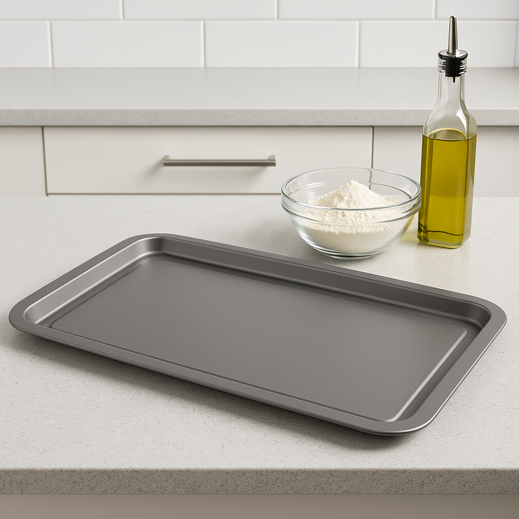 Non-Stick Oven Baking Tray Extra Large, 43cm - Premium Kitchen from Chabrias Ltd - Just £9.99! Shop now at Chabrias Ltd