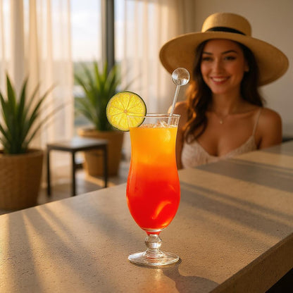 Clear UK Made Reusable Plastic Cocktail Disk Stirrers With Bubble Effect Stem - Premium Quality Stir Sticks for Mixing and Garnishing Drinks - Premium Kitchen from Chabrias Ltd - Just £8.54! Shop now at Chabrias Ltd