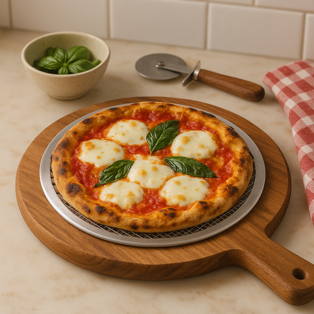 Aluminium Mesh Pizza Tray 14" - Premium Kitchen from Chabrias Ltd - Just £6.99! Shop now at Chabrias Ltd