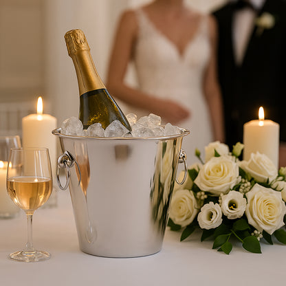 Stainless Steel Ice Bucket, 5L (16 pack) - Premium Kitchen from Chabrias Ltd - Just £124.99! Shop now at Chabrias Ltd