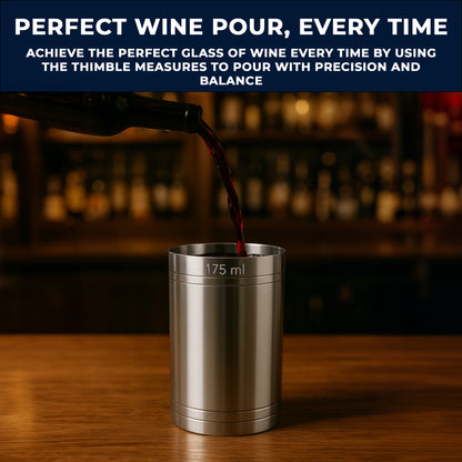 Stainless Steel 175ml Thimble Measure Government Stamped - Premium Kitchen from Chabrias Ltd - Just £6.49! Shop now at Chabrias Ltd