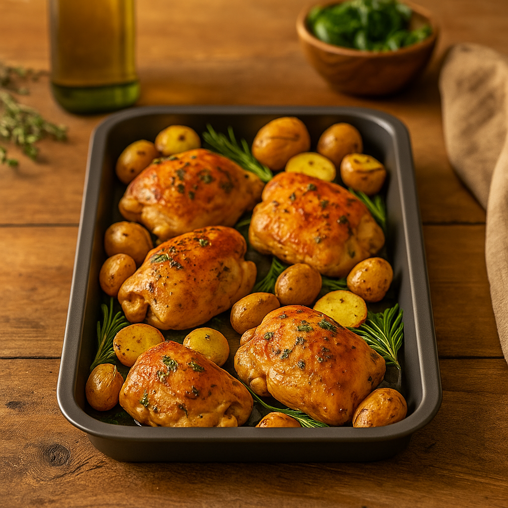 Non-Stick Oven Oblong Baking Tray, 33cm