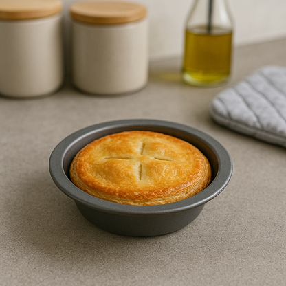 Non-Stick Mini Pie Cake Tins, 4" (4 piece) - Premium Kitchen from Chabrias Ltd - Just £7.99! Shop now at Chabrias Ltd