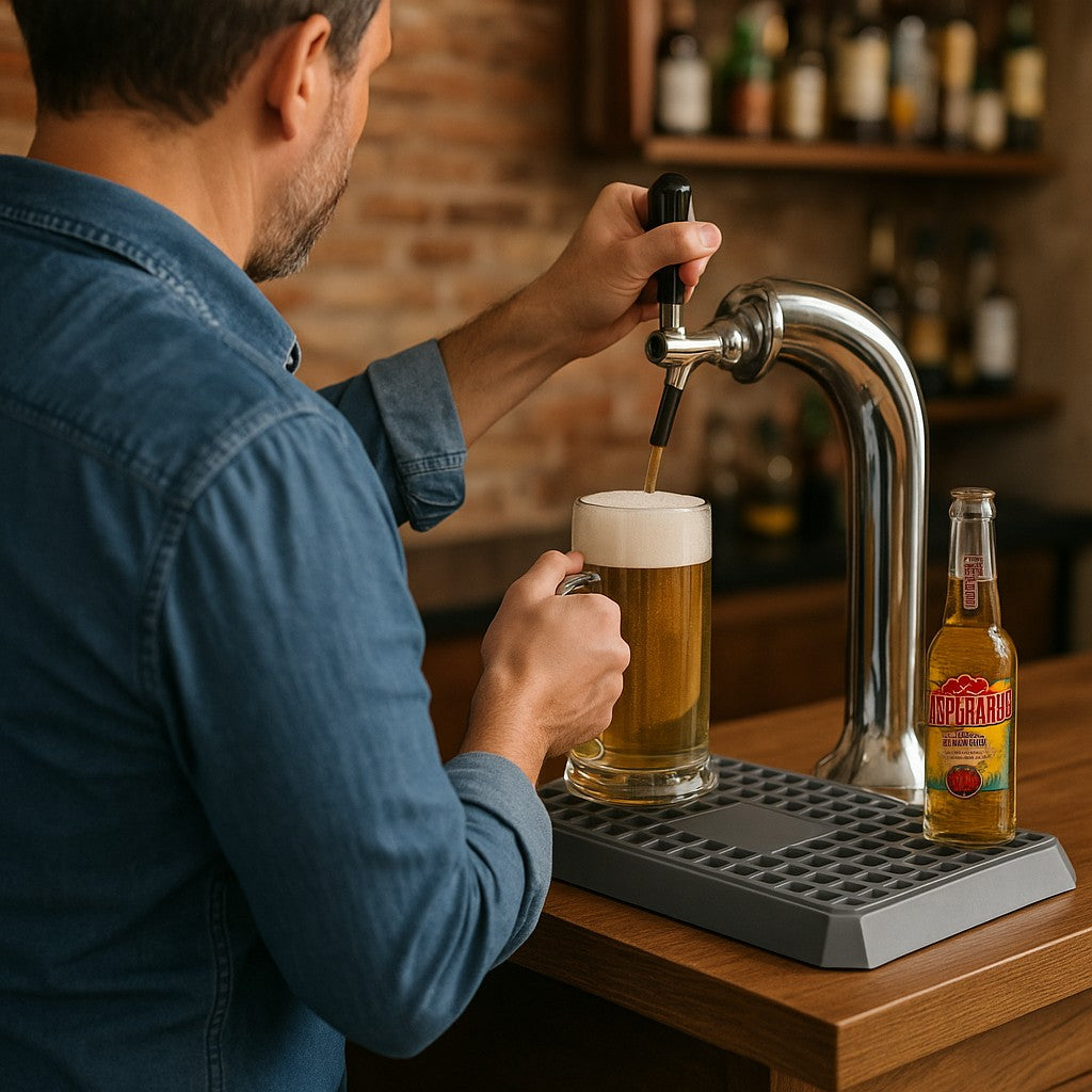 Uni Bar Plastic Drip Tray with Removable Grill, Silver - Premium BISS from Chabrias Ltd - Just £11.99! Shop now at Chabrias Ltd