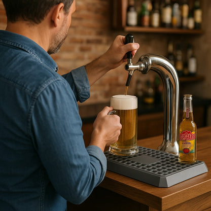 Uni Bar Plastic Drip Tray with Removable Grill, Silver - Premium BISS from Chabrias Ltd - Just £11.99! Shop now at Chabrias Ltd