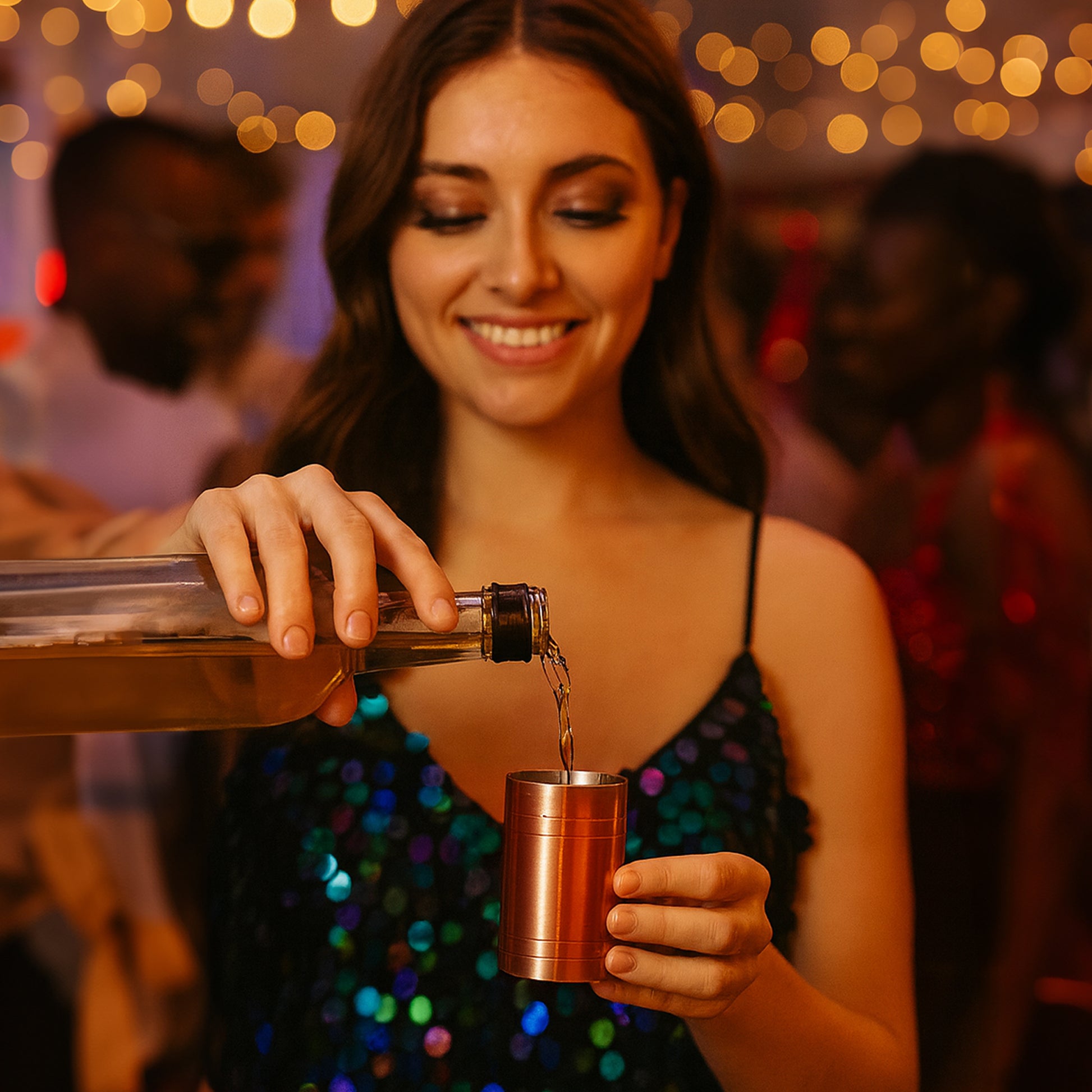 Stainless Steel Copper Plated 7 Piece Set Thimble Measure Government Stamped - Premium Kitchen from Chabrias Ltd - Just £29.99! Shop now at Chabrias Ltd