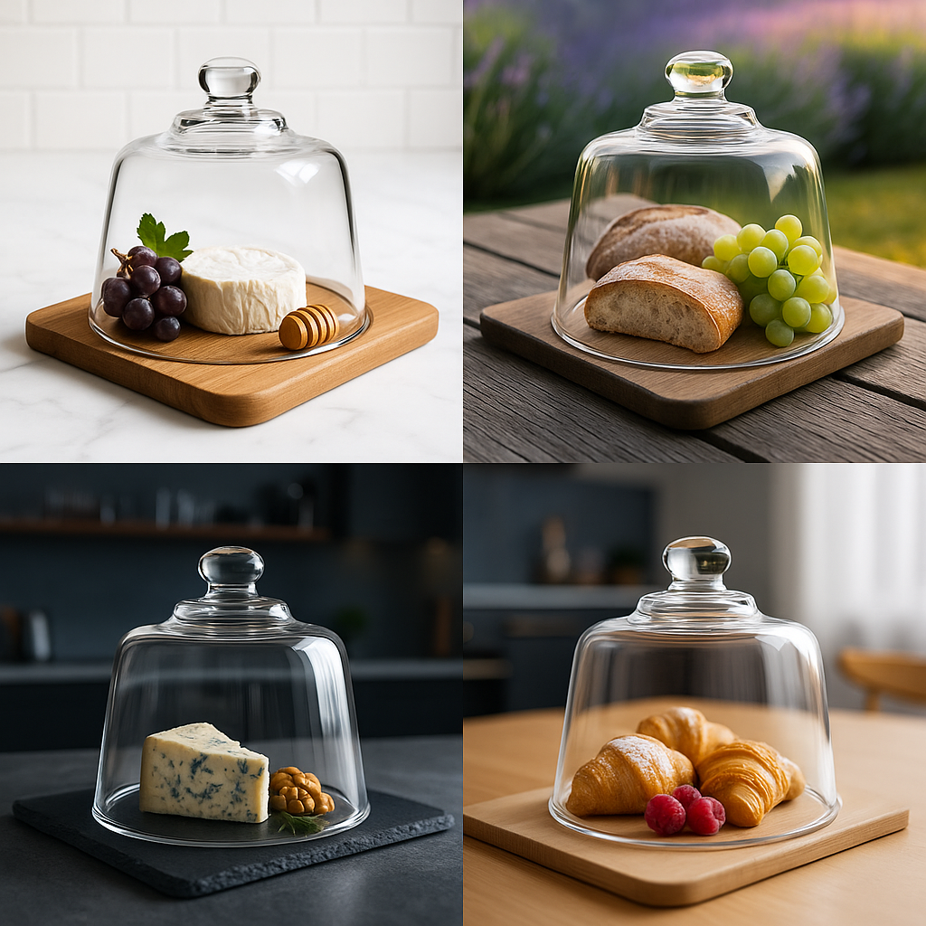 Glass Cheese Dome, 135 x 165mm - Premium Glassware from Chabrias Ltd - Just £19.99! Shop now at Chabrias Ltd
