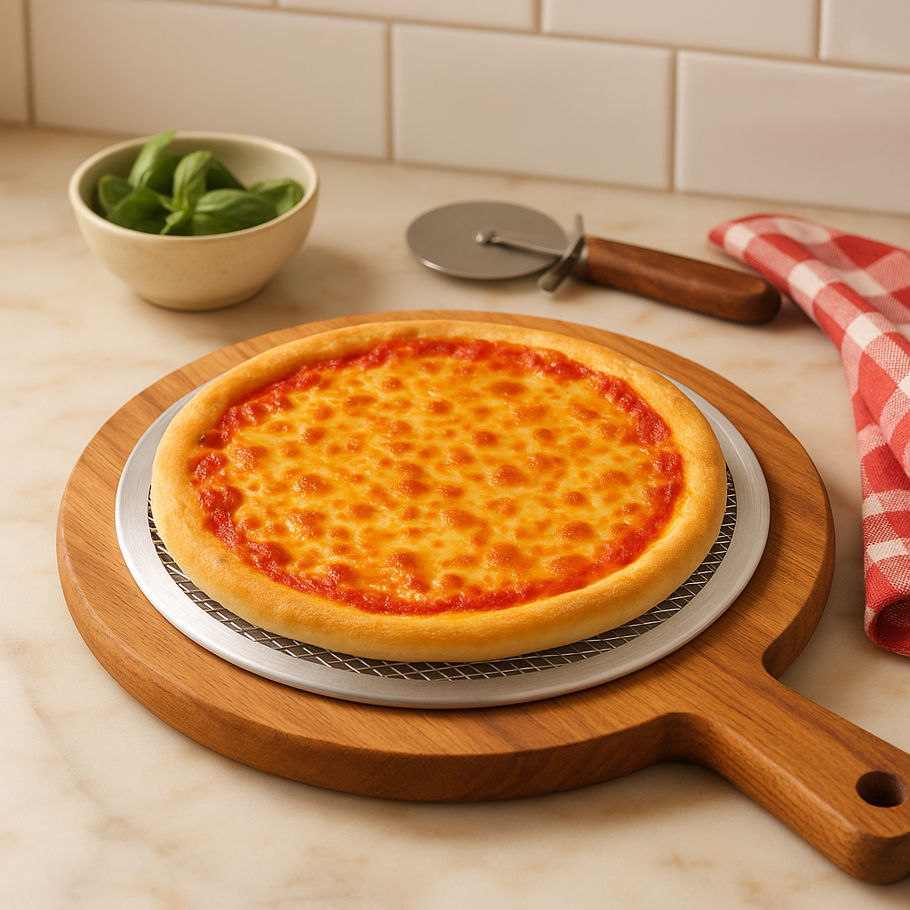 Aluminium Mesh Pizza Tray, 8" - Premium Kitchen from Chabrias Ltd - Just £4.99! Shop now at Chabrias Ltd