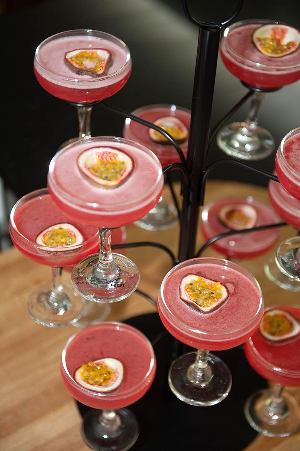 Cocktail Gin Glass Tree Display Perfect for Serving Cocktails or Champagne Holds up to 12 Glasses - Premium Kitchen from Chabrias Ltd - Just £37.99! Shop now at Chabrias Ltd