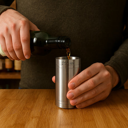 Stainless Steel 250ml Thimble Measure Government Stamped - Premium Kitchen from Chabrias Ltd - Just £6.99! Shop now at Chabrias Ltd