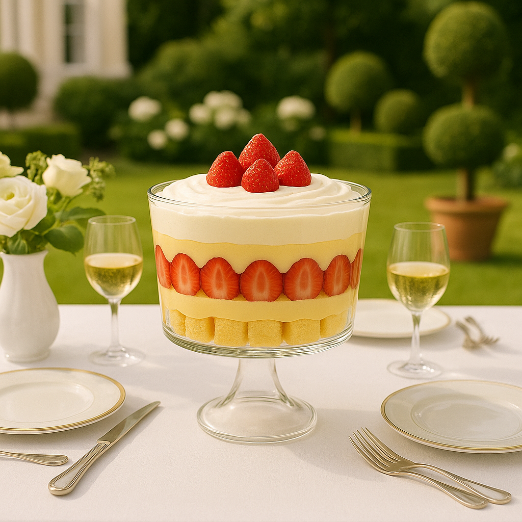Footed Trifle Bowl Thick Glass, 2L - Premium Kitchen from Chabrias Ltd - Just £23.99! Shop now at Chabrias Ltd