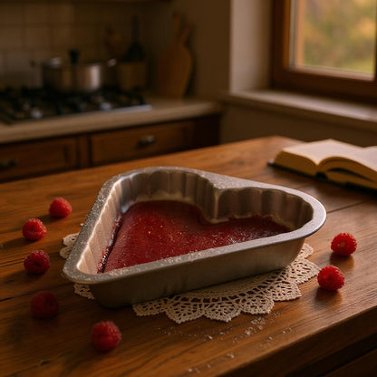 Non-Stick Heart Sandwich Cake Tin, 8" (2 Piece) - Premium Home from Chabrias Ltd - Just £9.99! Shop now at Chabrias Ltd