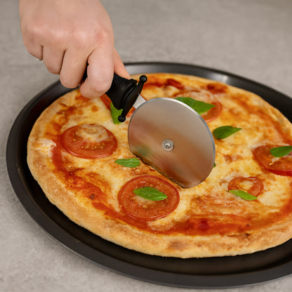 14.5” Perforated Pizza Pan & Chip Crisping Tray - Carbon Steel Non-Stick Pizza Tray for Crispy Bases